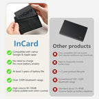 Wallet Tracker (Both iOS and Android) IP68 Bluetooth Smart Finder Card GPS Tracker for Bags Passport Works with Apple Find My (Apple MFi Certified) & Google Find My Device - Over 5 Year Battery Life