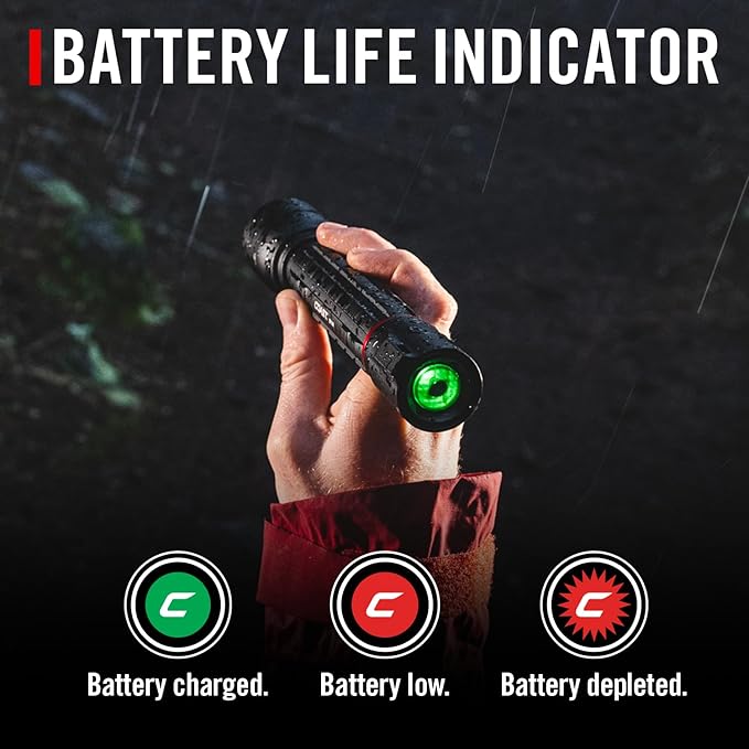 Coast XP14R 4500 Lumen USB-C Rechargeable LED Flashlight with Slide Focus® and Pure Beam® Focusing Optic, 5 Light Modes