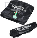 10 gallons/40L Solar Shower Bag Solar Heating Camping Shower Bag with Temperature Hot Water Outdoor Hiking Climbing XH07