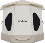 ACACIA Camping Tent, Pop Up Camping Tent with 8 Windows and Footprint, Waterproof Windproof Easy Setup Hub Tent for Family Camping, Hiking and Glamping