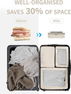 ECOHUB 7 Set Packing Cubes Tear-Resistant Luggage Packing Organizers with Number Icon for Travel Accessories Luggage Suitcase Machine Washable Packing Cubes (Beige)