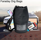 JXE JXO 15L Waterproof Faraday Dry Bag for Electronic Device Security | Military-Grade EMP & RFID Signal Blocking, Anti-Tracking & Hacking Protection, Data Privacy Shield for Mobile Devices （Matte）