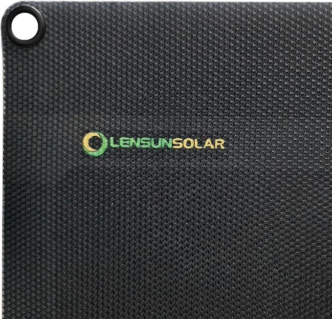 LensunSolar Flexible Solar Panel 200W 12V ETFE 9BB,44in x 35.6in Semi-Flexible Bendable Mono Solar Panel 200 Watt for RV Van Roof TopCamping Home Boat Marin