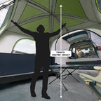 UNP SUV Tent for Camping, 6-Person SUV Tailgate Tent - Easy Set Up with Rainfly, 10'x9'x78in(H)