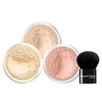 4pc (FAIR 2) KIT w/KABUKI BRUSH Mineral Makeup Matte Loose Powder Foundation Concealer Blush Long Lasting Bare Face Cosmetics