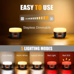 Siivton Camping Lantern Rechargeable, Power Bank 6400mAh, Tent Lights for Camping, Portable LED Camping Light with Remote, Magnetic Base, Waterproof, 5 Light Mode for Hurricane Emergency Hiking Home