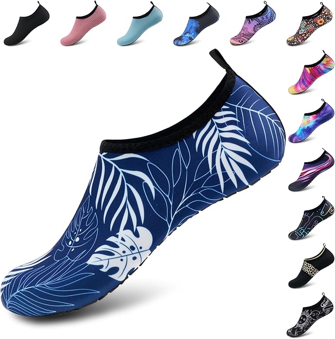 Deevike Water Shoes for Women Men Barefoot Quick-Dry Aqua Socks Slip-on for Beach Swim Surf Yoga Exercise