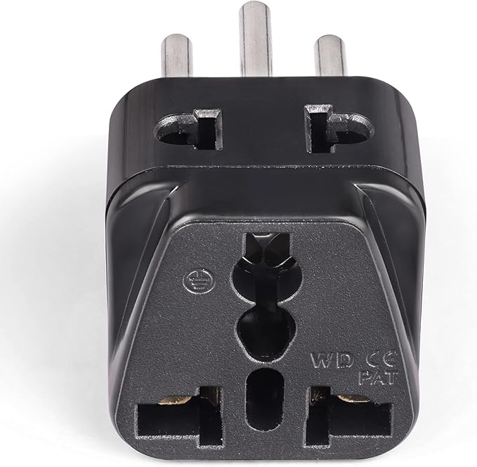 OREI Switzerland Power Plug Adapter, 2 in 1 USA Grounded Connection - Universal Socket - Type J - 4 Pack - Perfect for Cell Phones, Laptops, Chargers & More