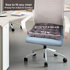 Inflatable Seat Cushion, Portable Air Seat Chair Cushions for Pressure Relief Breathable Waffle Square Seat Pad for Home Car Wheelchairs Office Chairs and Airplanes (2PCS)