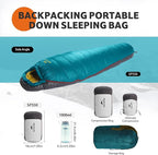 Naturehike 0 Degree Down Mummy Sleeping Bag for Adults, 650FP Cold Weather Backpacking Sleeping Bag with RDS Down, 12.5-38.8℉ Sleeping Bags for Camping, Hiking, 2025 Model