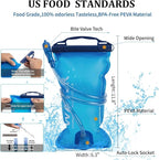 Lightweight Running Vest for Women and Men Hydration Backpack Pack with 1.5L Water Bladder Bag for Hiking Trail Running Gear Cycling Marathon