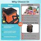 Paddle Board Cooler, Large 5-Layer Leakproof Insulated Cooler Bag with Bottle Opener, Removable Inner Liner Cooler Bag for Travel, Camping, Picnic, SUP