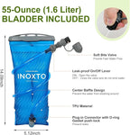 Running Hydration Vest Backpack, Lightweight Water Backpack with 1.6L Water Bladder Daypack for Women Men,Adjustable Running Vest Pack for Trail Running Hiking Cycling Race Marathon