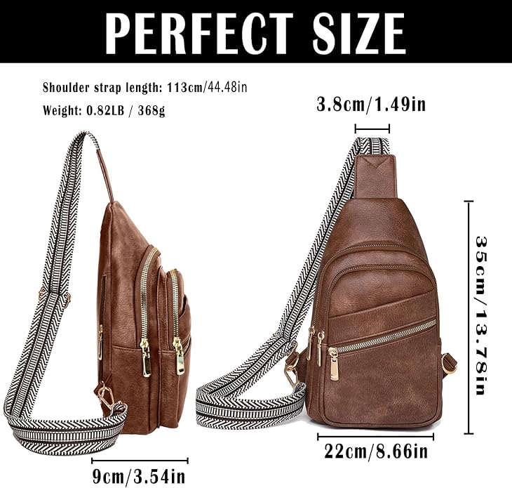 Cross Body Bags for Woman Men Sling Bag Chest Bag with Adjustable Strap Crossbody Handbags Women's Crossbody Bags
