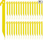 Deekin Plastic Tent Stakes 9 Inch Heavy Duty Tent Pegs Spike Hook Stakes for Summer Beach Garden Decorations Camping Outdoor Lawn Tarp