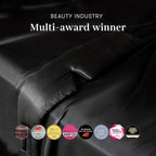 DROWSY Silk Sleep Mask. Face-Hugging, Padded Silk Cocoon for Luxury Sleep in Total Darkness. (Black Jade)