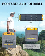 VTOMAN FlashSpeed 1500 Portable Power Station with 200W Pro Solar Panel - 1548Wh/1500W(3000W Peak) Solar Generator with LiFePO4 Battery, 100W USB-C, 60 Min Fast Charging 0-80% for Camping, Backup