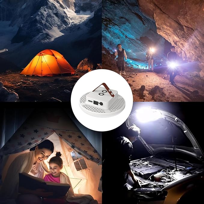 Camping Lantern 10500mAh Rechargeable Battery, 32W Ultra Bright LED Hanging Light with 3 Modes, Waterproof Portable Tent Lighting for Outdoor Emergency & Hiking