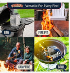 Fire Starter Rolls 60 Pack - Dense, Waterproof, Odorless - Firestarter for BBQ, Charcoal Grills, Camping, Fire Pit, Indoor Fireplace, Wood Stove - Natural, Quick Ignition, Long Burn Charcoal Starter