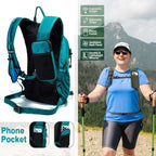 Insulated Hydration Backpack Pack with 2L Water Bladder Lightweight 22L Hiking Backpack Bag for Women Men Daypack for Hiking Running Festival Camping Biking