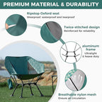 ATEPA UFO3.0 Backpacking Camping Chair, Ultralight Extra Wide Comfortable Folding Chairs 330lbs Heavy Duty Portable Hexagon Ergonomic Height Adjustable Seat with Anti-Sinking Feet for Hiking Outdoor