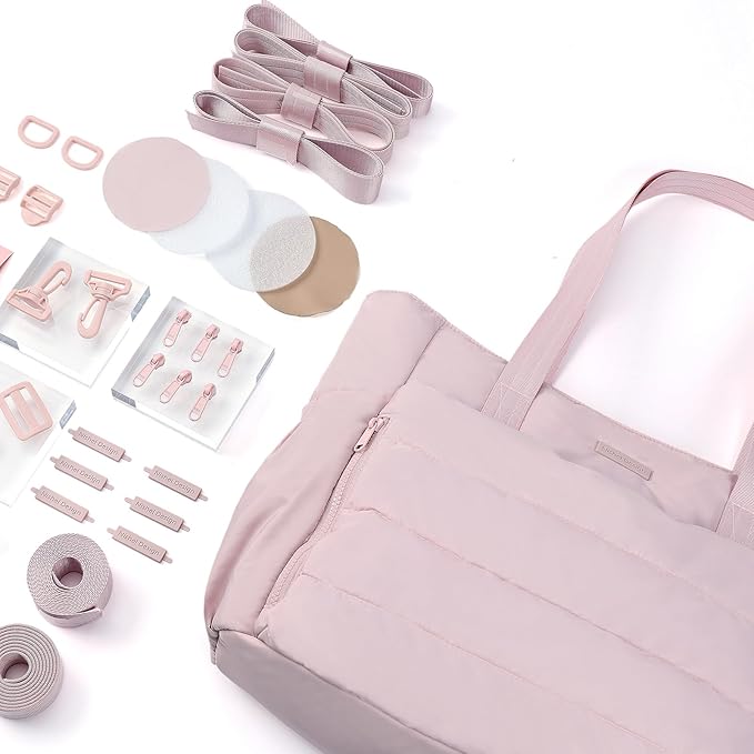 NISHEL Travel Puffy Tote Bag For Women, Ultra-Lightweight Large Tote Purse For Office Day And a Short Weekend Getaway