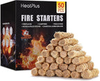 Fire Starter - 50Pcs Fire Starters for Fireplace, Campfires, Grill, Wood & Pellet Stove, Chimney, Fire Pit, BBQ - FireStarters