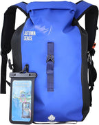 Dry Bags Waterproof Backpack, Waterproof backpack for Water sports,boating,Floating,hiking, camping and other outdoor activities 25L.(Blue)