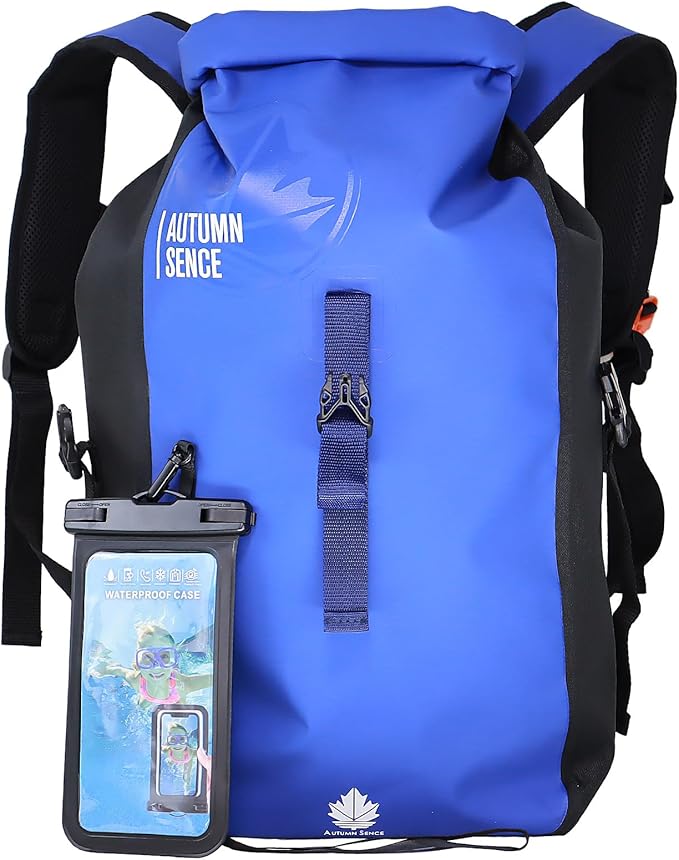 Dry Bags Waterproof Backpack, Waterproof backpack for Water sports,boating,Floating,hiking, camping and other outdoor activities 25L.(Blue)