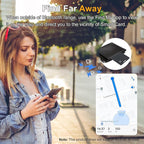 [Apple MFi Certified] LBPRT Air-Tag Card Rechargeable Wallet Tracker Thin 1.6mm, Item Finder Work with Apple Find My APP (iOS Only, Android not Supported) Smart Locator for Luggage Suitcase, Purse,Bag