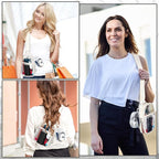 Waterproof Clear Bag for Stadium Events, Women's Crossbody Clear Sling Bag with Coin Wallet, Shoulder Bag for Daily Use