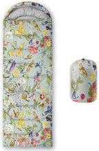 Sleeping Bags for Adults and Kids，3D Printing Camping Sleeping Bag for Girls Boys Lightweight Waterproof Cold/Warm 3-Season，Outdoor Travel with Compression Bags