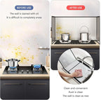 2 Pieces 2 Sided Grease Splatter Guard Foldable Splatter Guard for Stove Stainless Steel Oil Splatter Screens Backsplash for Wall Gas Range Frying Pan Camping(Size:15.7×15.7inches)