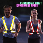Macarrie 30 Pcs Reflective Running Vest Multicolor Adjustable High Visible Reflective Vests for Men Women Bulk Night Running Walking Jogging Cycling Outdoor Activity