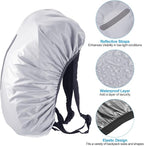 PATIKIL Waterproof Backpack Rain Cover, Non-Slip Backpack Cover with Vertical Reflective Strap Stay Dry for Hiking, Camping, Hunting