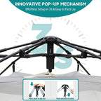 Chihee Camping Tents Pop up Easy Setup 2-Person Instant Tent Outdoor Shelter Stand-up Tent Square Family Cabin with Mesh Windows External Rainfly Carry Bag Portable Spacious Ventilation Beach Travel