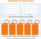 50 Pack Luggage Tags for Suitcases, Airplane Travel Essentials for Flying, International Travel Must Haves, and Luggage Accessories by Sodsay