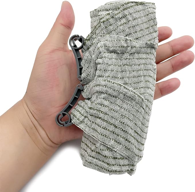 6 Inches 2 Pcs Madicare Israeli Bandage Trauma Dressing, First Aid, Medical Compression Emergency Bandage (6 inch 2 pcs)