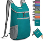 G4Free Lightweight Packable Hiking Backpack for Men Women Small Hiking Daypacks Foldable Shoulder Pack Casual Outdoor Bag 11L