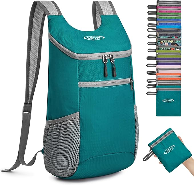 G4Free Lightweight Packable Hiking Backpack for Men Women Small Hiking Daypacks Foldable Shoulder Pack Casual Outdoor Bag 11L