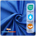 Memory Foam Camping Mattress pad, Comfortable Thick Floor Sleeping Mat for Adults with Waterproof and Non-Slip Bottom, Portable Roll Up Mattress for Sleepover Guest,Cot Mad for Car Camping