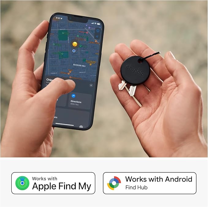 Chipolo POP Tracker Tag - Colorful, Compatible, Loud Bluetooth Tracker with Call Your Phone & Out of Range Alert, Works with Apple Find My or Google's Find My Device - 6 Pack