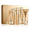Luxurious Hydrating Skincare Gift Set with Cordyceps Extract - Includes Face Cleanser, Balm, Eye Cream, and 4-Piece Essence Set (Water, Serum, Emulsion, Cream)