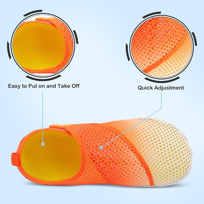 L-RUN Barefoot Water Shoes Women Mens Aqua Sock Athletic Hiking Water Sports Shoes for Swim Beach Pool Sand Diving Walking