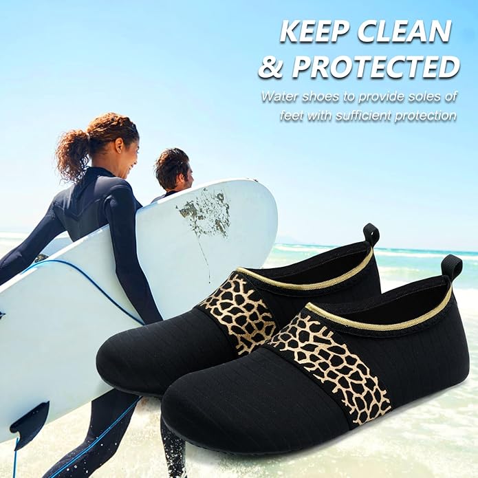Deevike Water Shoes for Women Men Barefoot Quick-Dry Aqua Socks Slip-on for Beach Swim Surf Yoga Exercise