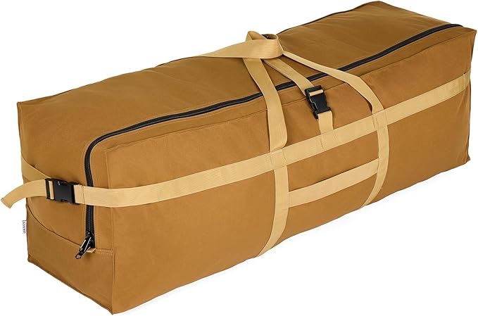 Large Duffel Bag, Waterproof Carry on Weekend Overnight Storage Bag over Luggage for Airline, Travel, Camping, Moving