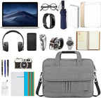 Taygeer Laptop Bag for Men, Water Resistant Crossbody Messenger Shoulder Bag for Business, Professional Premium Office Briefcase, Portable 15.6 Inch Carry On Laptop Case for Notebook/Computer, Grey