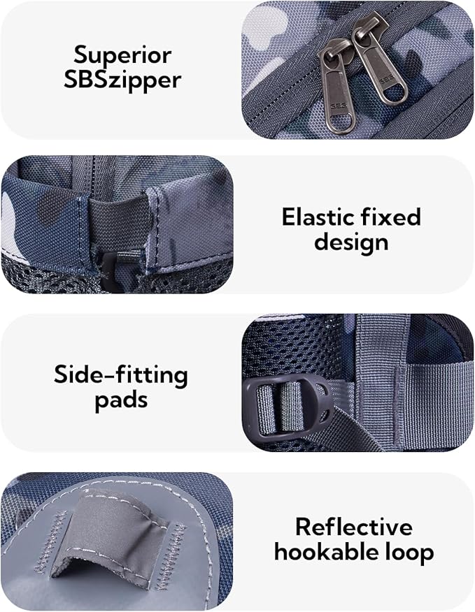WATERFLY Fanny Pack Waist Bag: Fannie Pack 2 Water Bottle Holders Lumbar Belt Hiking Walking Running Jogging Camping Large Woman Man (Bottle Not Included)