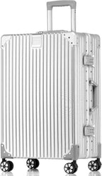 HotWay 26 Inch Checked in Luggage with Aluminum Frame,PC Hard Shell Suitcase with Spinner Wheels and TSA Lock, Large Suitcase for Business Travel