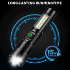 Flashlights Rechargeable LED High Lumens - 2 Pack 99,000LM Super Bright Flashlight, Adjustable Powerful Flash Light with 5 Modes, Waterproof Handheld Flashlight for Home, Camping